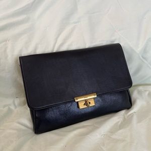 Fossil Leather Clutch Black